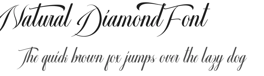 Natural Diamond Font by VinType — Script Handwritten Font