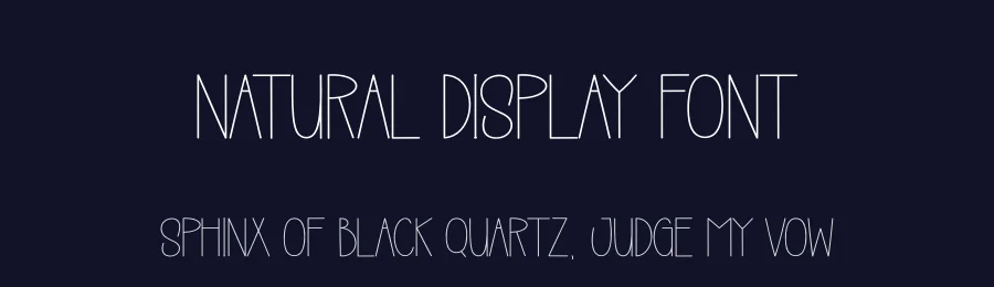 Natural Display Font by creativeletter — Display Font — thumbnail 2