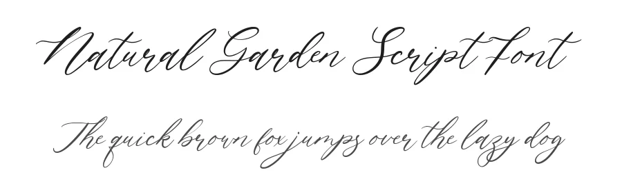 Natural Garden Script Font by balpirick — Script Handwritten Font