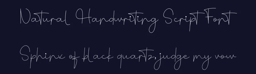 Natural Handwriting Script Font by freshtypeink — Script Handwritten Font — thumbnail 2