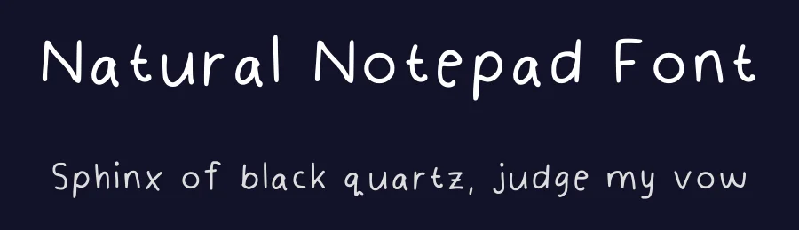Natural Notepad Font by mitjhelle — Script Handwritten Font — thumbnail 2