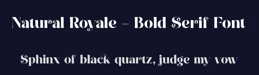 Natural Royale – Bold Serif Font by timelesstype.co — Display Font — thumbnail 2