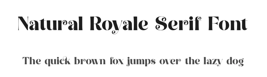 Natural Royale Serif Font by timelesstype.co — Serif Font