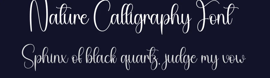 Nature Calligraphy Font by creativeletter — Script Handwritten Font — thumbnail 2