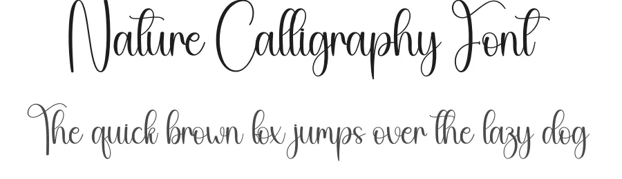 Nature Calligraphy Font by creativeletter — Script Handwritten Font