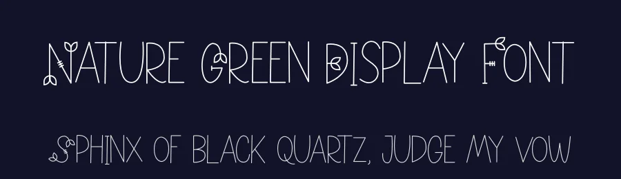 Nature Green Display Font by letterenastudios — Display Font — thumbnail 2