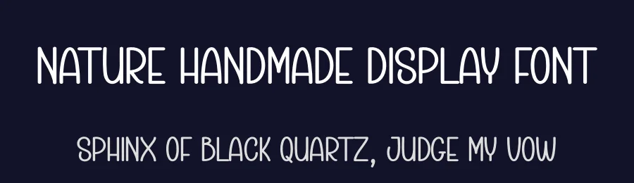 Nature Handmade Display Font by creativeletter — Display Font — thumbnail 2