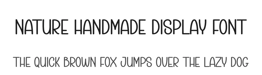 Nature Handmade Display Font by creativeletter — Display Font