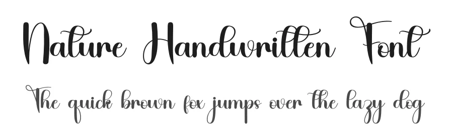 Nature Handwritten Font by inermediaSTUDIO — Script Handwritten Font