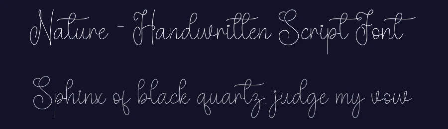 Nature – Handwritten Script Font by andikastudio — Script Handwritten Font — thumbnail 2
