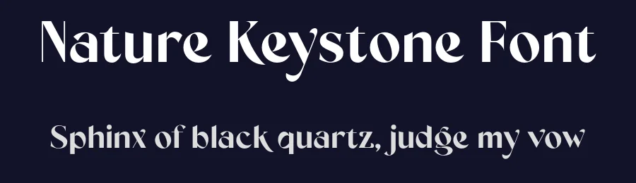Nature Keystone Font by Wildan Type — Sans Serif Font — thumbnail 2