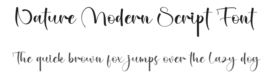 Nature Modern Script Font by creativeletter — Script Handwritten Font