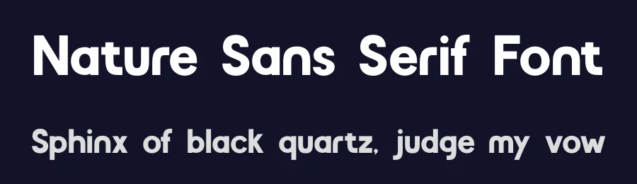 Nature Sans Serif Font by Funtype — Decorative Font — thumbnail 2
