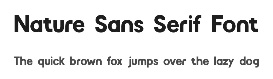 Nature Sans Serif Font by Funtype — Decorative Font