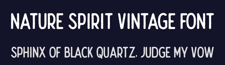 Nature Spirit Vintage Font by 1871 Project — Sans Serif Font — thumbnail 2