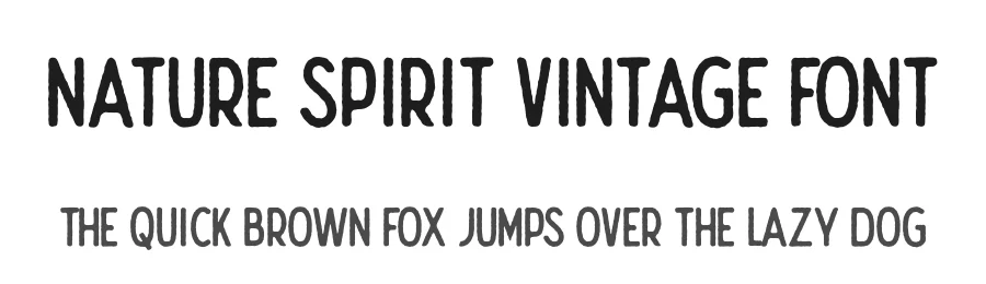 Nature Spirit Vintage Font by 1871 Project β Sans Serif Font
