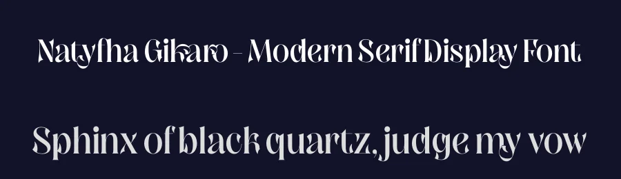 Natyfha Gikaro – Modern Serif Display Font by timelesstype.co — Display Font — thumbnail 2