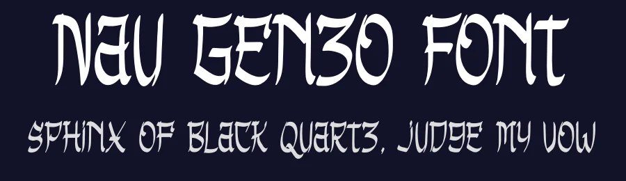 Nau Genzo Font by Denustudios — Script Handwritten Font — thumbnail 2