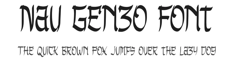 Nau Genzo Font by Denustudios — Script Handwritten Font