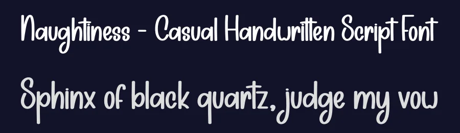 Naughtiness – Casual Handwritten Script Font by andikastudio — Display Font — thumbnail 2