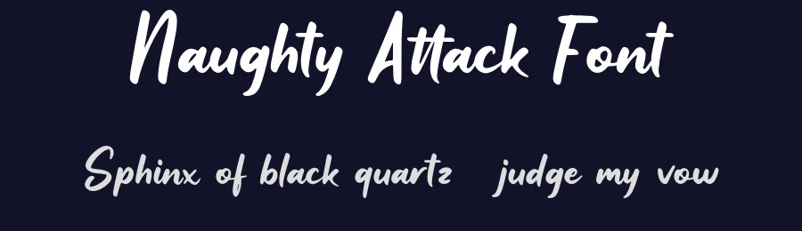 Naughty Attack Font by Forberas Foundry — Script Handwritten Font — thumbnail 2