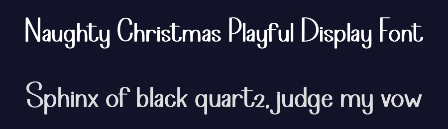 Naughty Christmas Playful Display Font by freshtypeink — Display Font — thumbnail 2