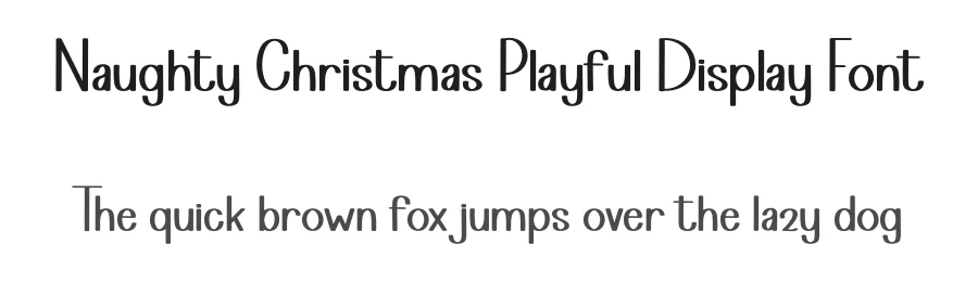 Naughty Christmas Playful Display Font by freshtypeink — Display Font