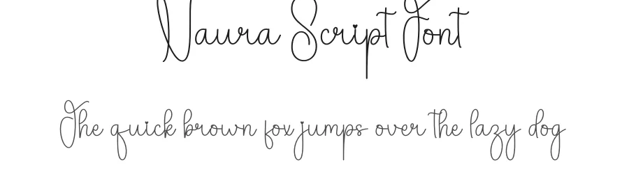 Naura Script Font by andikastudio — Script Handwritten Font