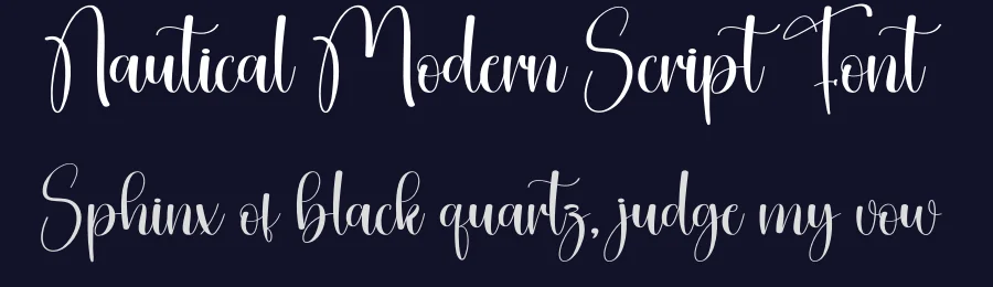 Nautical Modern Script Font by creativeletter — Script Handwritten Font — thumbnail 2