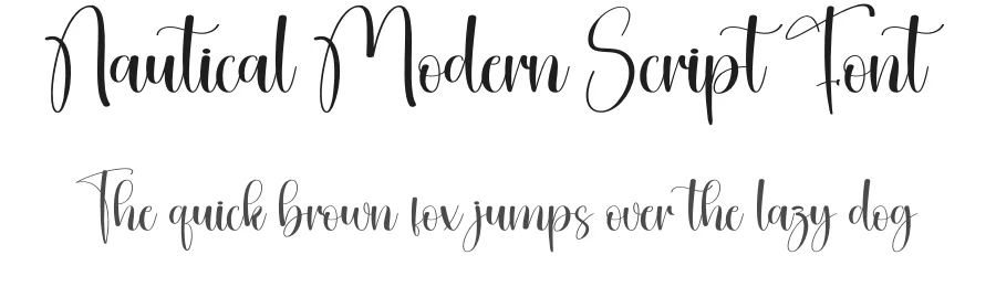 Nautical Modern Script Font by creativeletter — Script Handwritten Font