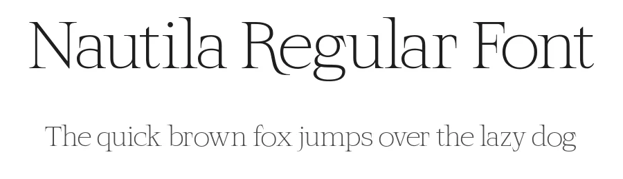Nautila Regular Font by Daytona Mess — Serif Font