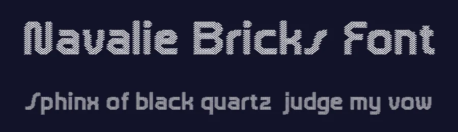 Navalie Bricks Font by craftsupplyco — Display Font — thumbnail 2