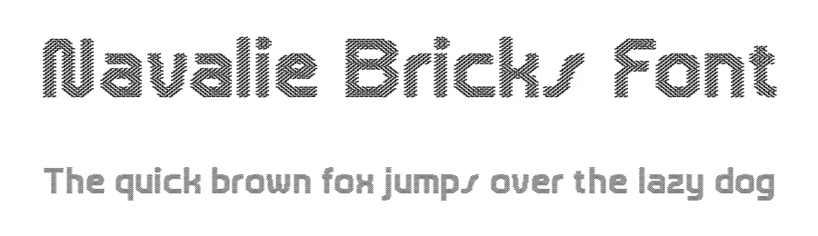 Navalie Bricks Font by craftsupplyco — Display Font