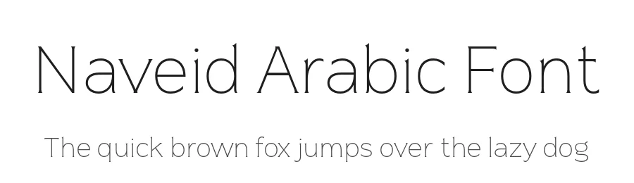 Naveid Arabic Font by namelatype — Serif Font