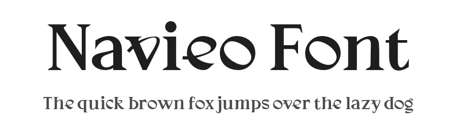 Navieo Font by twinletter — Display Font