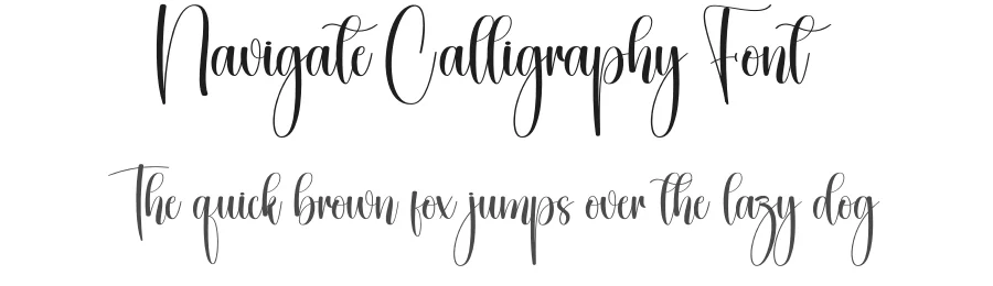 Navigate Calligraphy Font by creativeletter — Script Handwritten Font