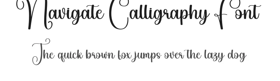 Navigate Calligraphy Font by andikastudio — Script Handwritten Font