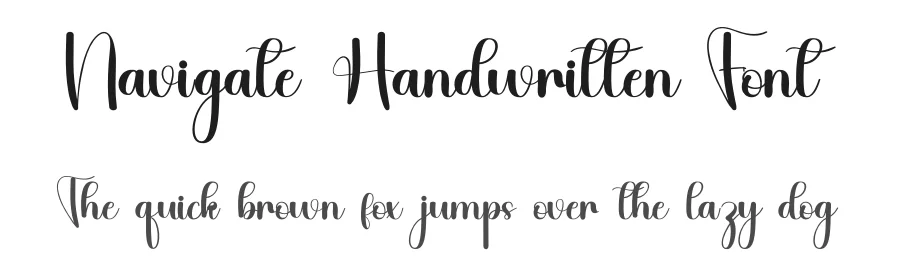 Navigate Handwritten Font by inermediaSTUDIO — Script Handwritten Font