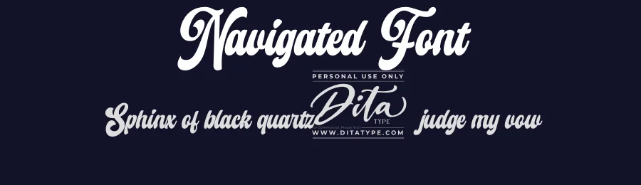 Navigated Font by Din Studio — Script Handwritten Font — thumbnail 2