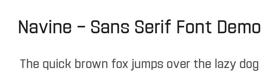 Navine – Sans Serif Font Demo by onesevenpointfive — Sans Serif Font