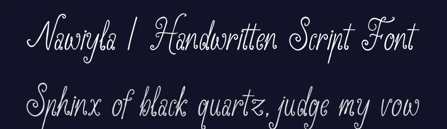 Nawiyla | Handwritten Script Font by Denustudios — Script Handwritten Font — thumbnail 2