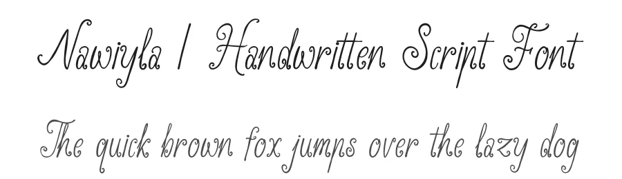 Nawiyla | Handwritten Script Font by Denustudios — Script Handwritten Font