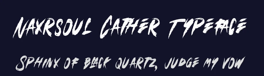 Naxrsoul Cather Typeface by Dhabee — Script Handwritten Font — thumbnail 2