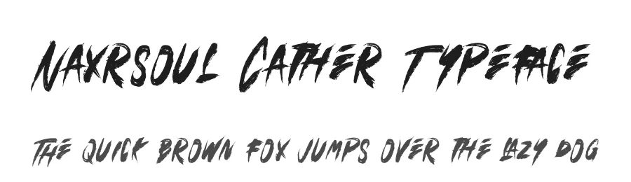 Naxrsoul Cather Typeface by Dhabee — Script Handwritten Font