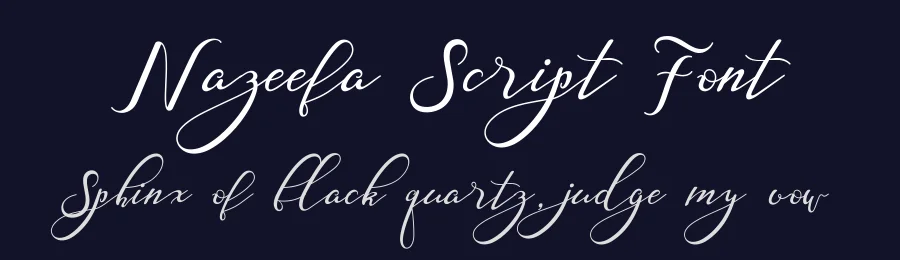 Nazeefa Script Font by Aqr Typeface — Script Handwritten Font — thumbnail 2