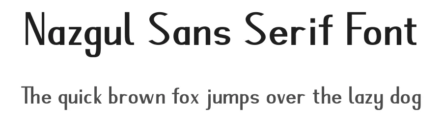 Nazgul Sans Serif Font by Hikhcreative β Sans Serif Font