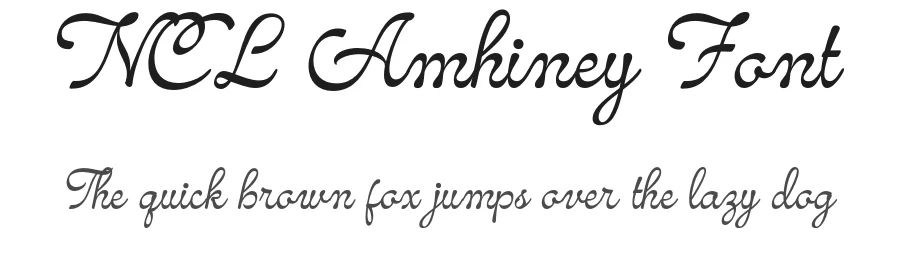 NCL Amhiney Font by Enxyclo Studio — Script Handwritten Font