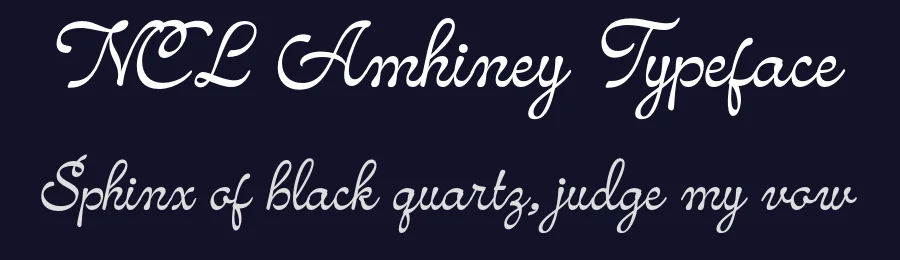 NCL Amhiney Typeface by enxyclo — Script Handwritten Font — thumbnail 2