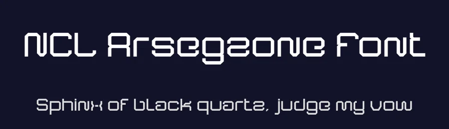 NCL Arsegzone Font by enxyclo — Display Font — thumbnail 2