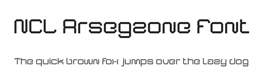 NCL Arsegzone Font by enxyclo — Display Font